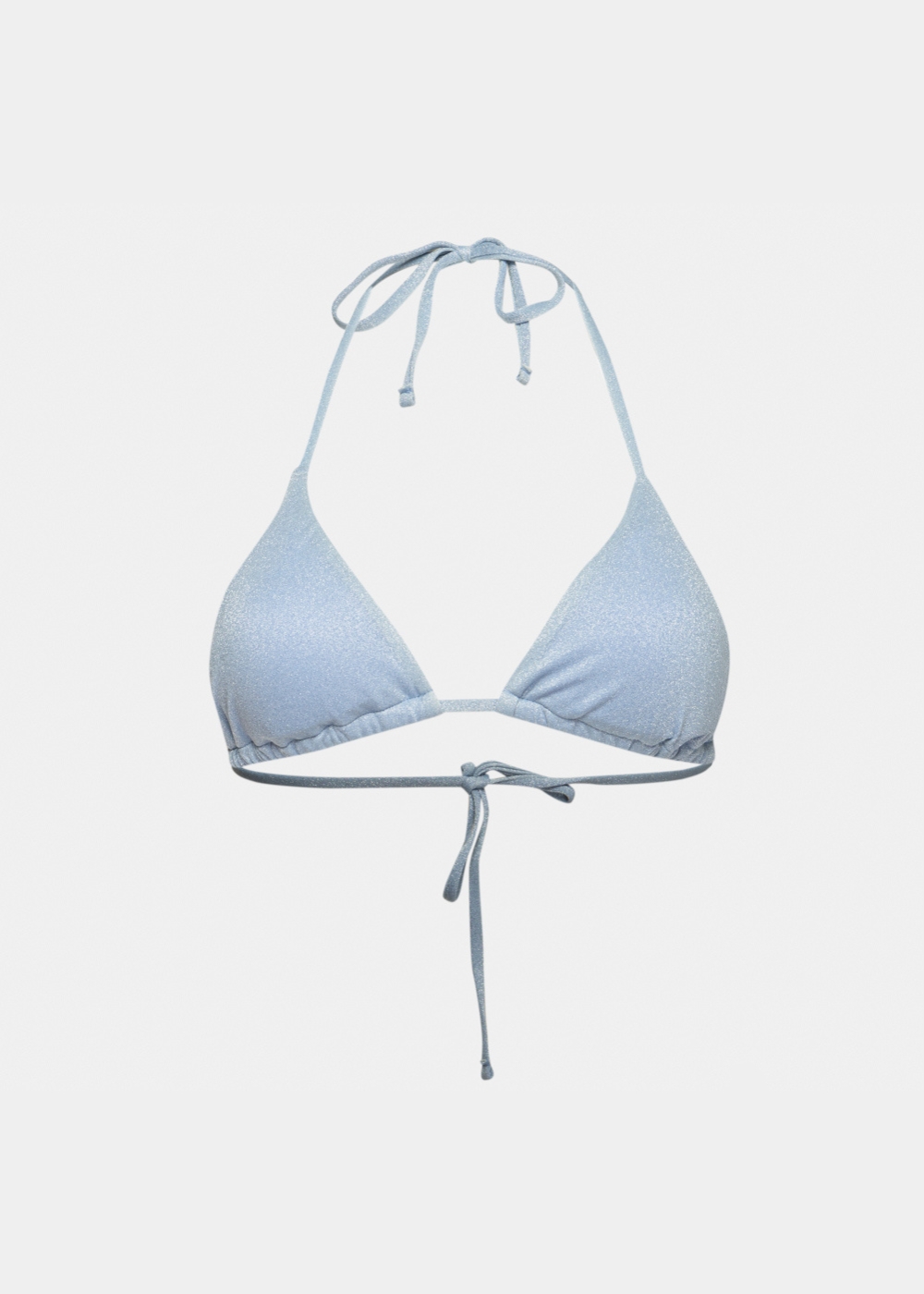 Cuba Bikini Top - Light Blue Shimmer