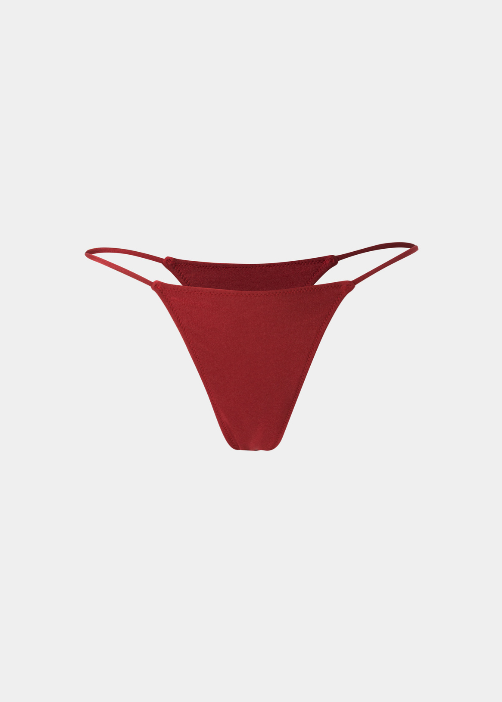 1 Ibiza Bikini Bottom - Burgundy Dacron - Image 1