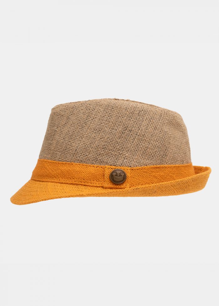 Brown & orange fedora - Image 2