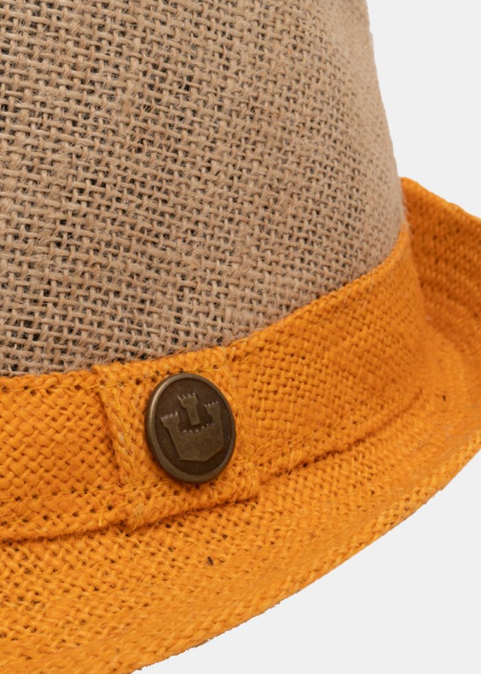 Brown & orange fedora - Image 3