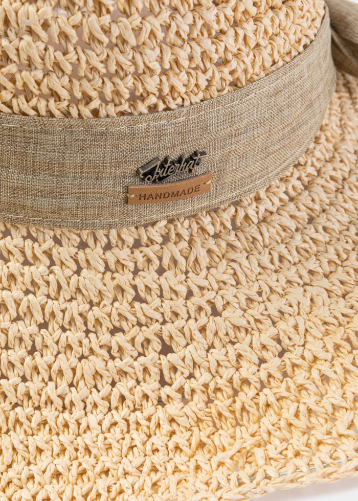 Beige Hand Knitted Hat - Image 3