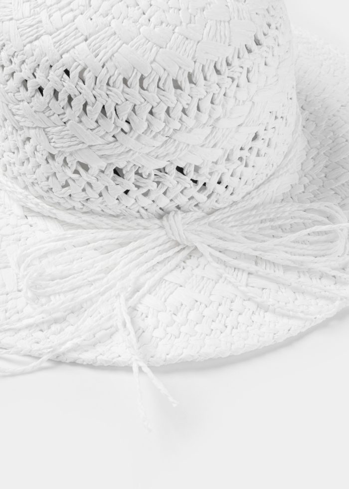 White Handmade Crochet Hat - Image 3