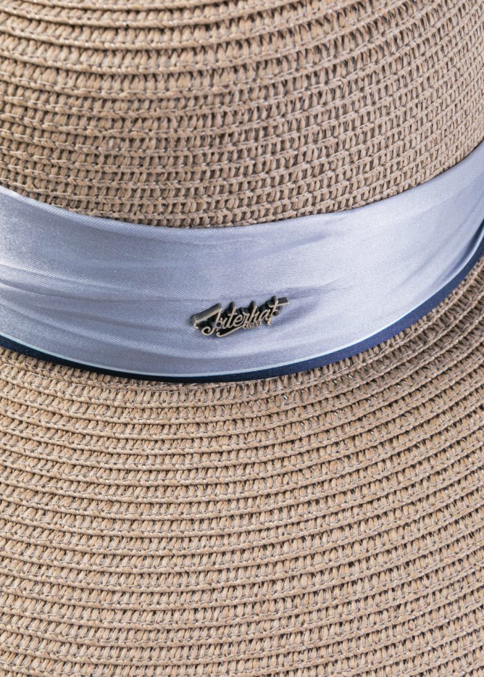 Dark Brown Hat w/ Satin Ribbon - Image 3