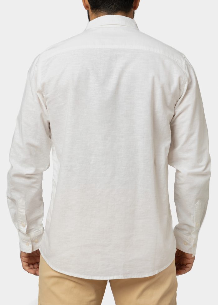 Linen - Cotton White Shirt - Image 2