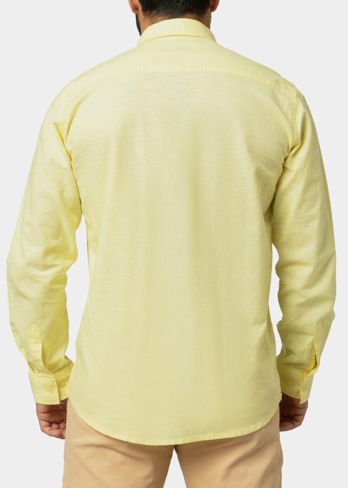 Linen - Cotton Yellow Shirt - Image 2