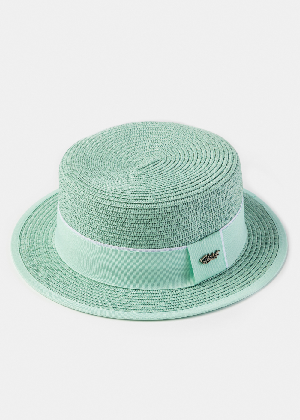 Mint Boater Hat Mint Boater Hat - Image 1