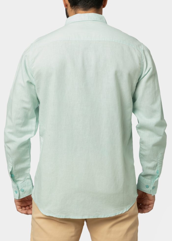 Linen - Cotton Mint Shirt - Image 2