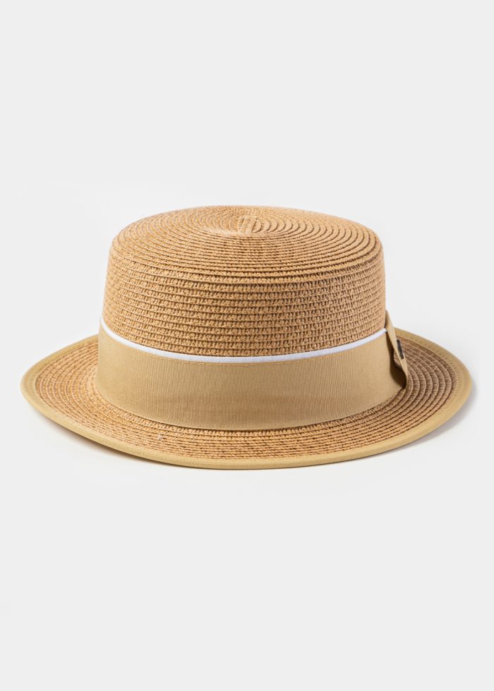 Brown Boater Hat - Image 2