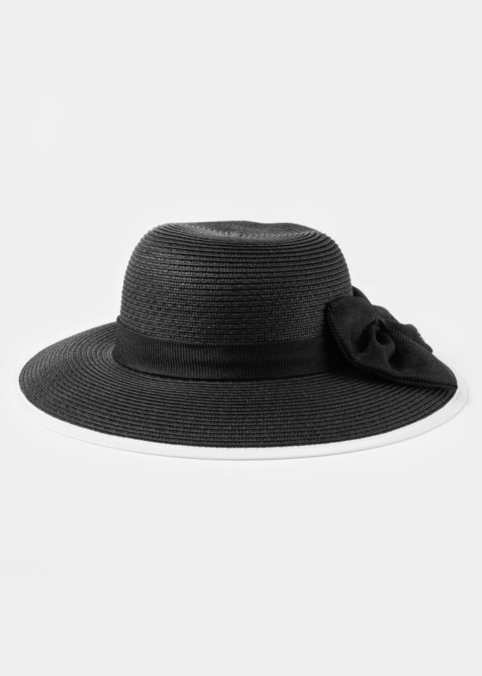 Black Hat w/ Black Bow - Image 2