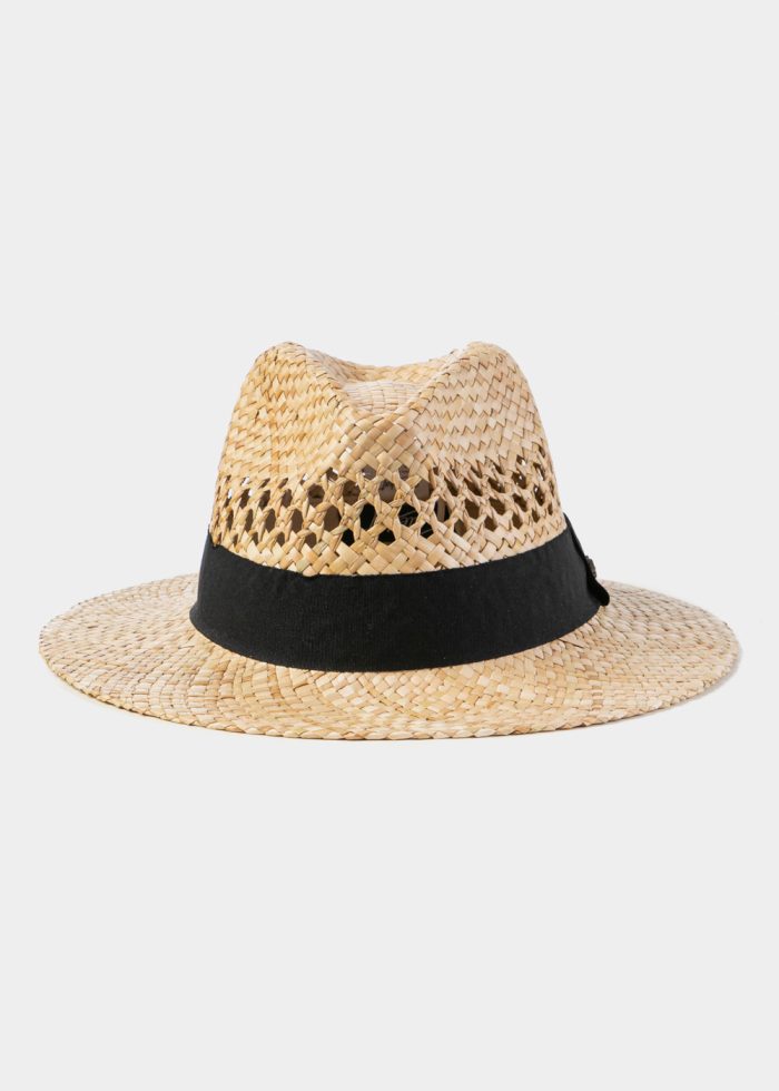 Natural Straw Panama Style Hat - Image 3