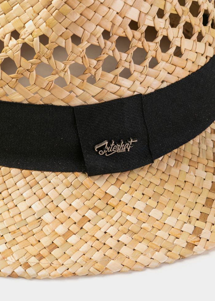 Natural Straw Panama Style Hat - Image 4