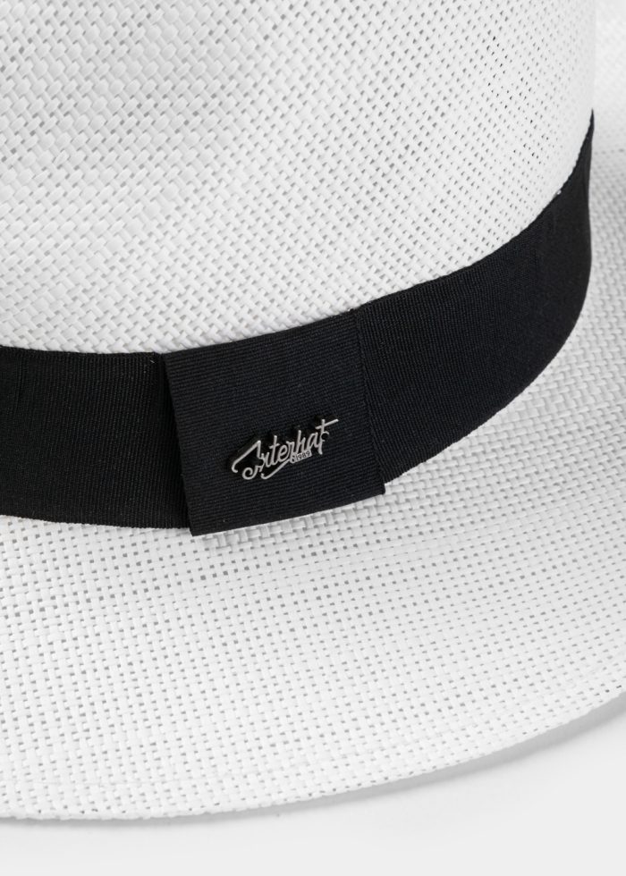 White Panama Style Hat 2 - Image 3