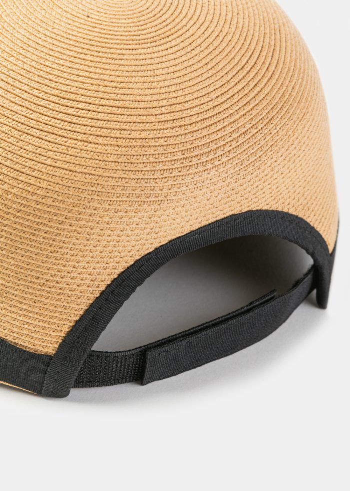 Brown Straw Jockey Style Hat - Image 4