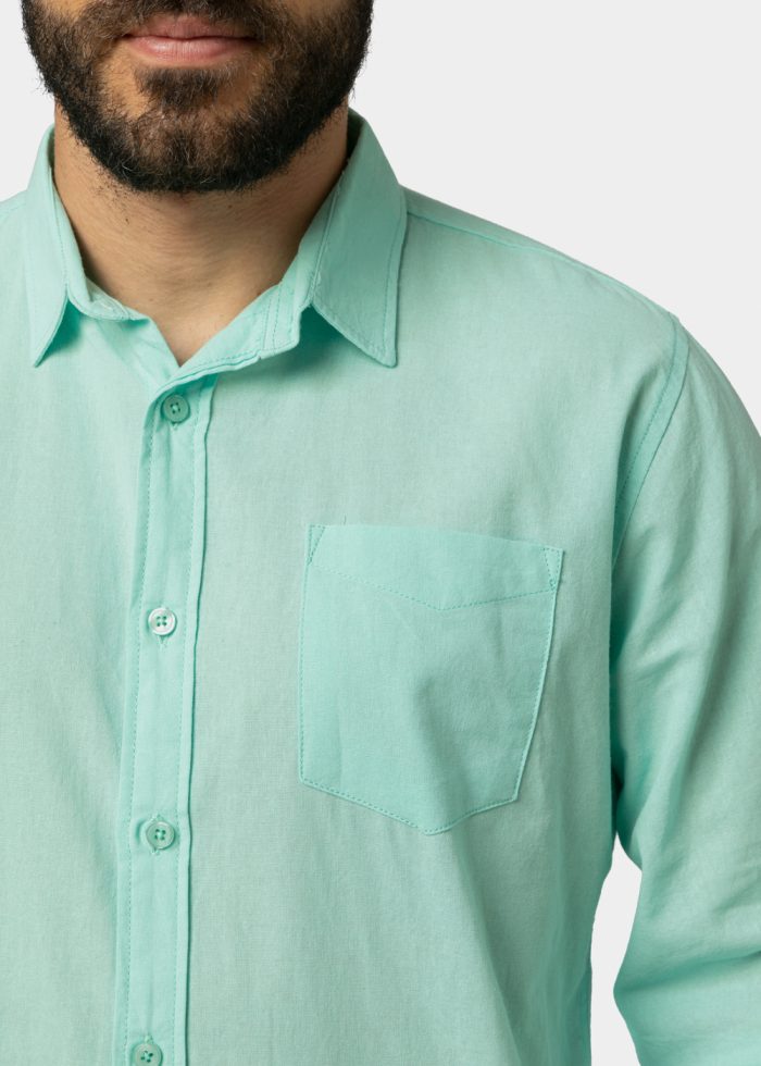 Turquoise Classic Shirt - Image 3