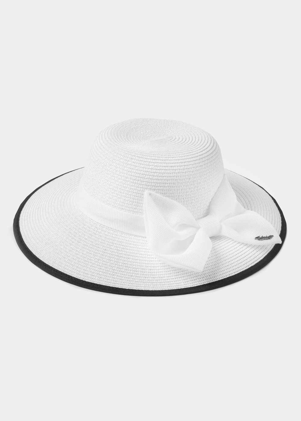 White Hat w/ White Bow White Hat w/ White Bow - Image 1