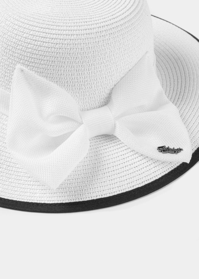 White Hat w/ White Bow - Image 3