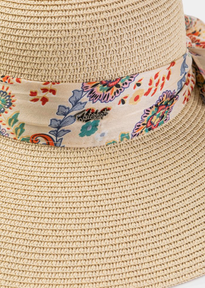 Beige Hat w/ Lahouri Ribbon - Image 3