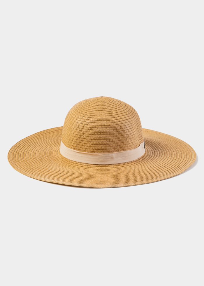 Brown Hat w/ Cream Bow - Image 2