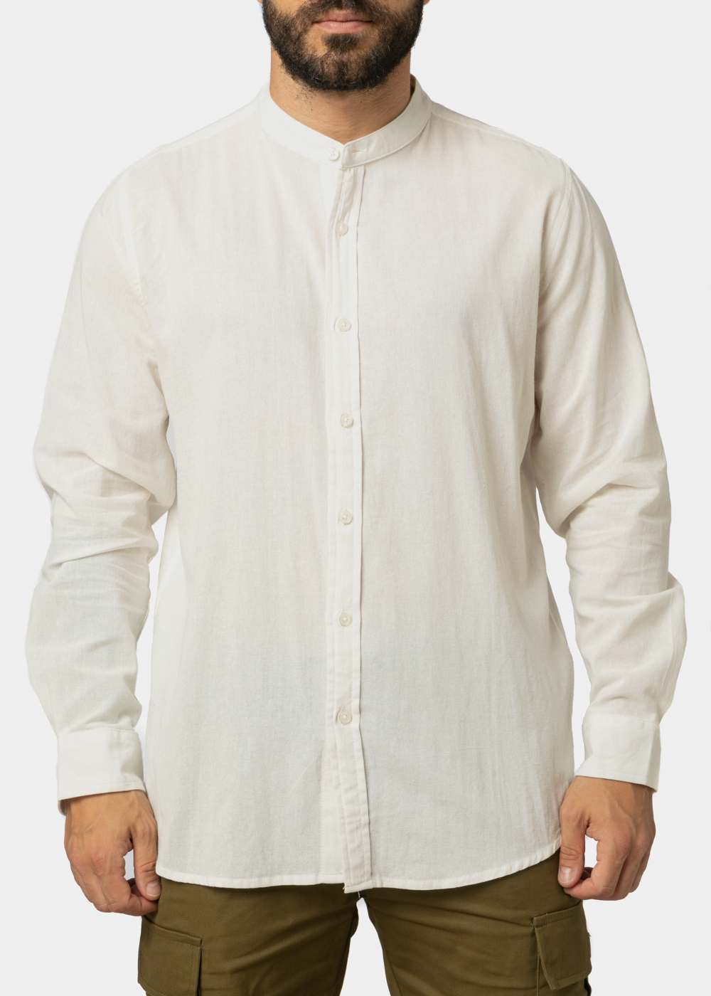 White Mao Shirt White Mao Shirt - Image 1