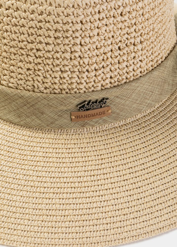 Beige Half Hand Knitted Hat - Image 3