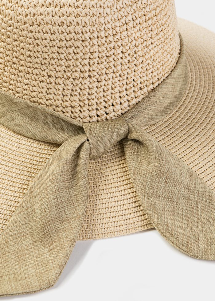 Beige Half Hand Knitted Hat - Image 4