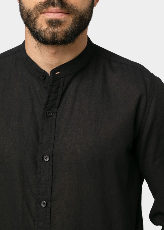 Black Mao Shirt - Image 3