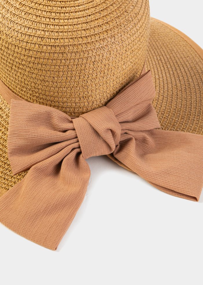 Brown Hat w/ Brown Bow - Image 3