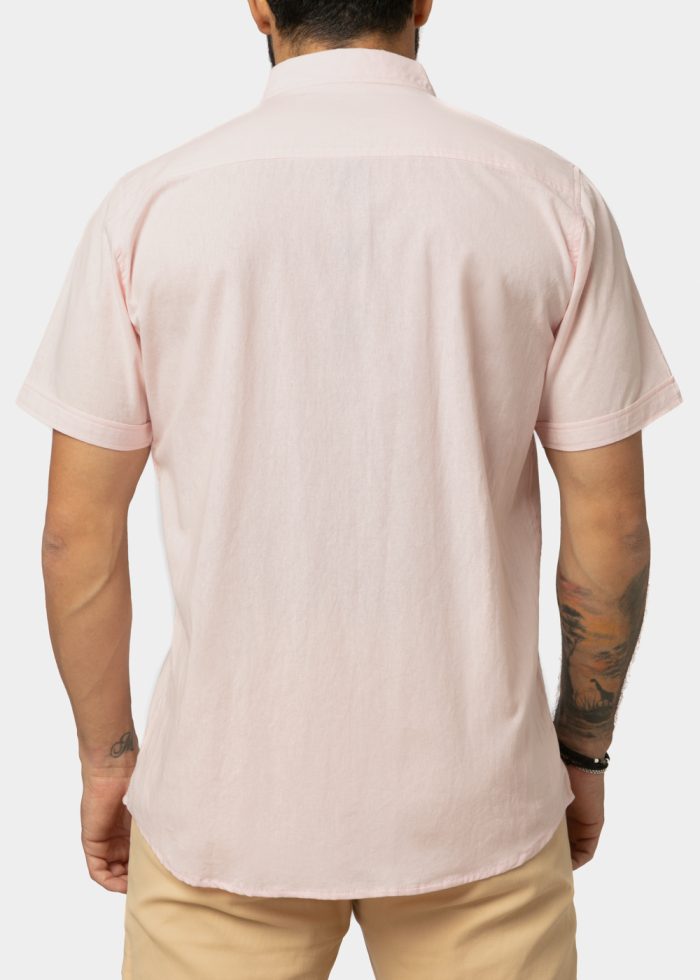 Light Pink Classic Shirt w/ Short Sleeves - Image 2