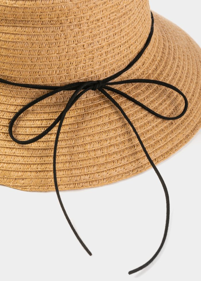 Brown Kids Straw Hat - Image 3