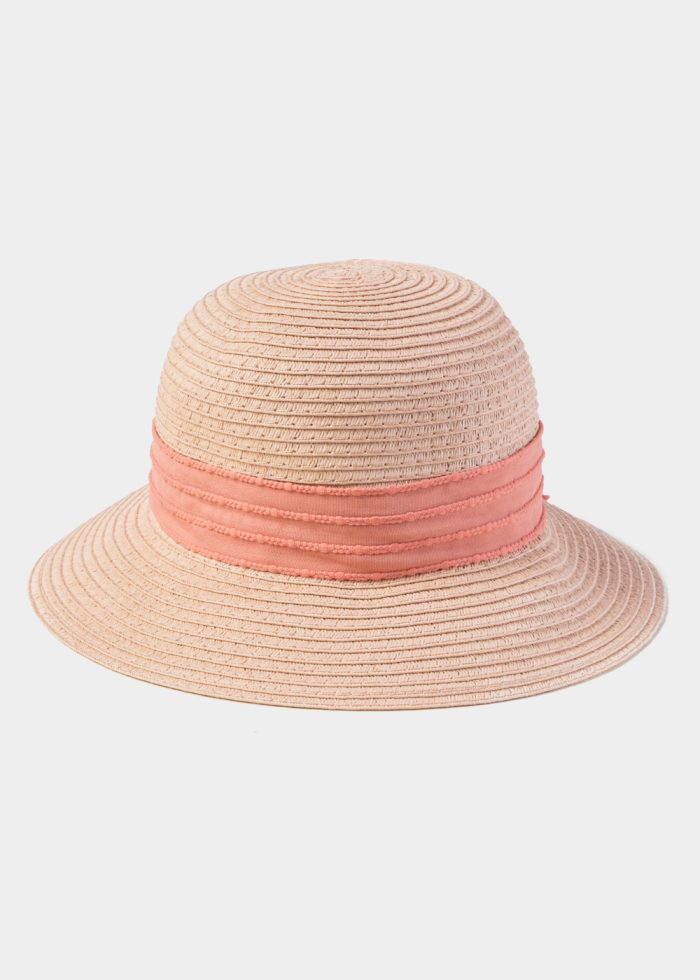 Pink Kids Straw Hat - Image 2