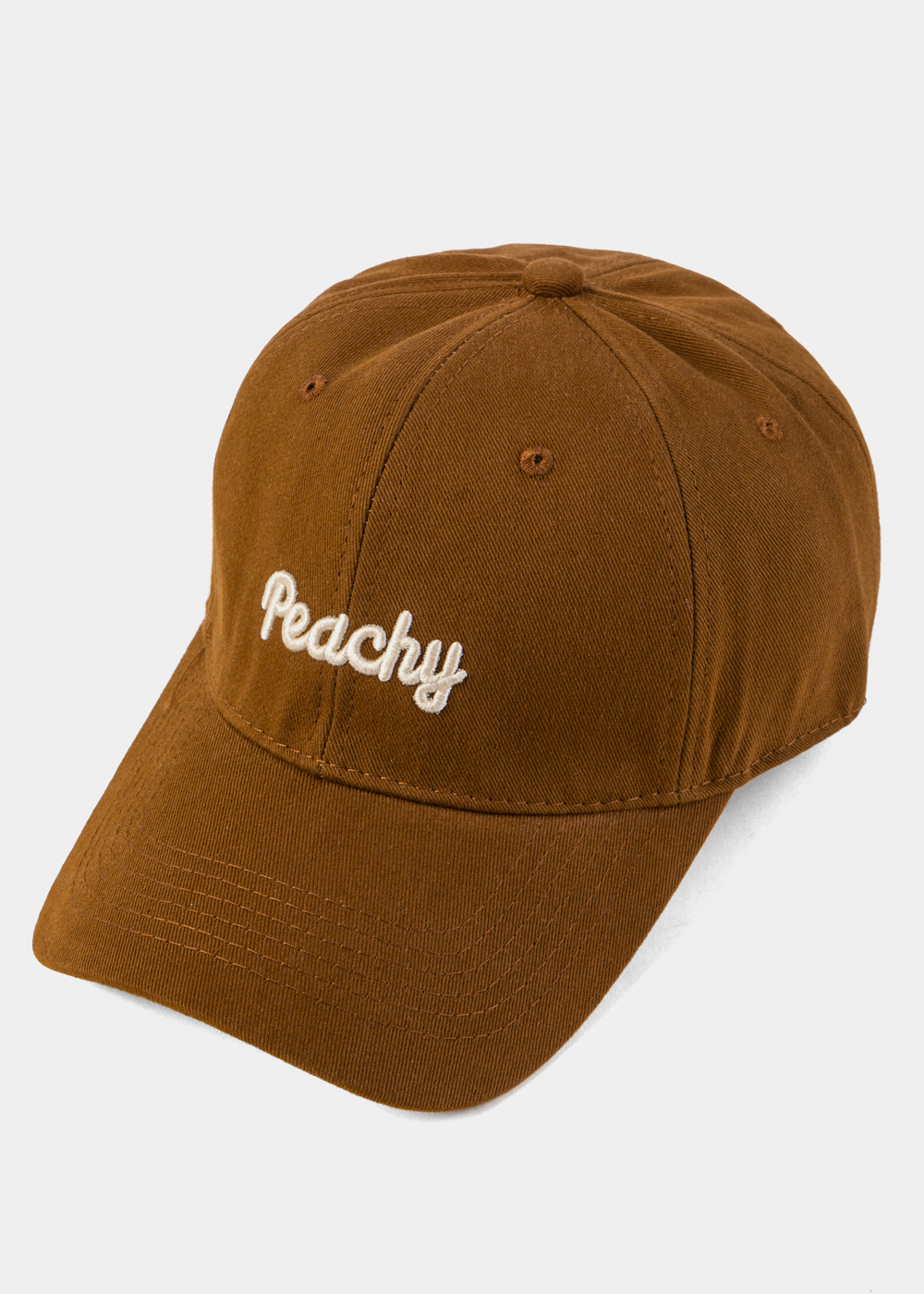 Brown Jockey w/ "Peachy" Embroidery Brown Jockey w/ "Peachy" Embroidery - Image 1