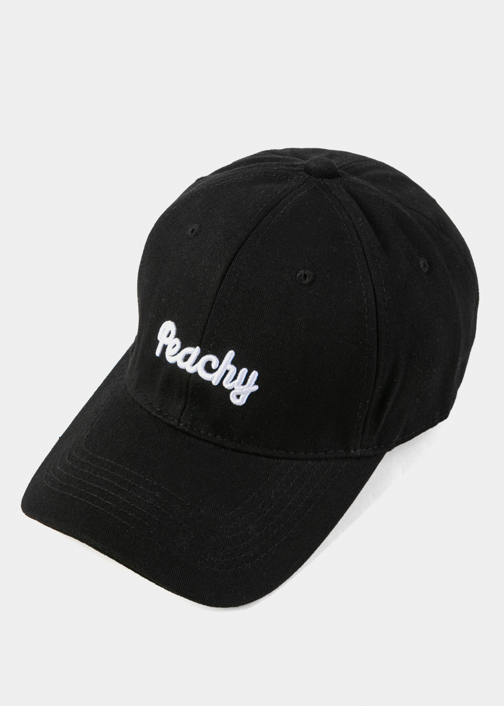 Black Jockey w/ "Peachy" Embroidery Black Jockey w/ "Peachy" Embroidery - Image 1