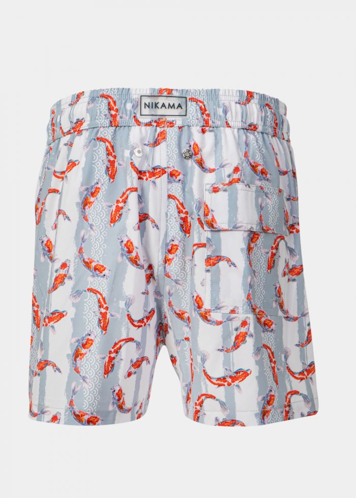 Red Koi Fishes Classic Men Swimwear - Image 3