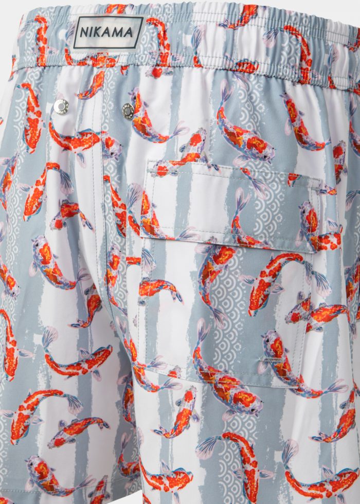 Red Koi Fishes Classic Men Swimwear - Image 4