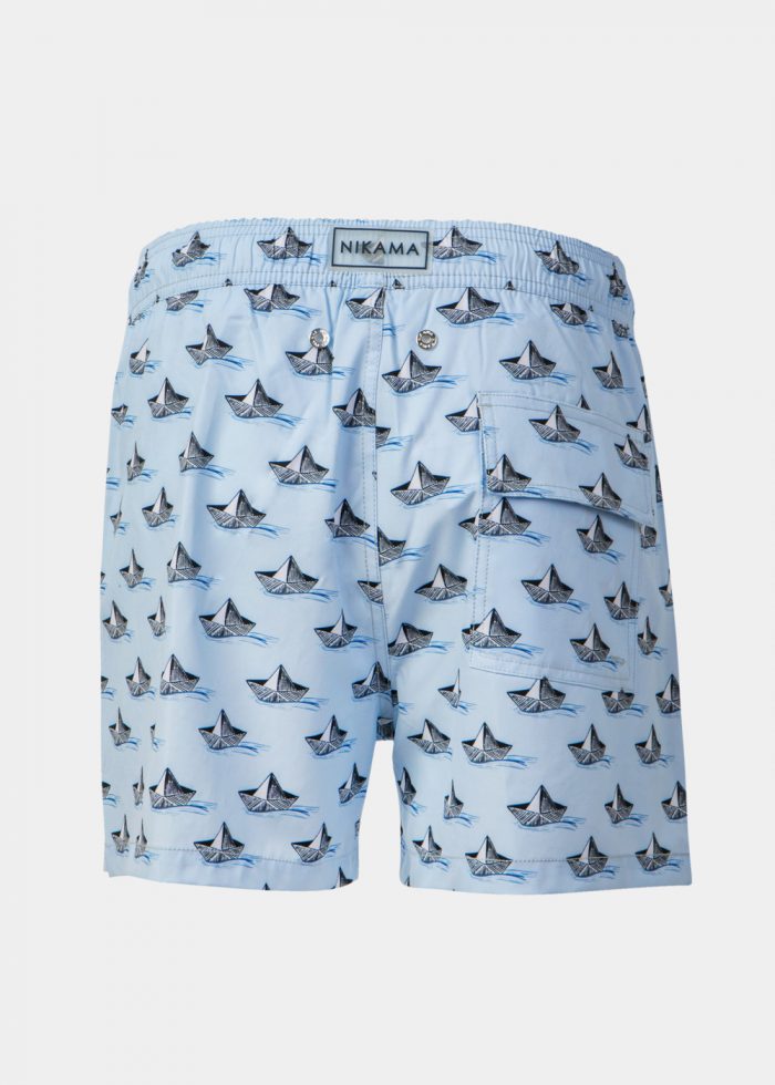 Paper Boats Classic Men Swimwear - Image 3