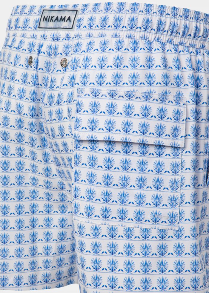 Greek Pattern Classic Men Swimwear - Image 4