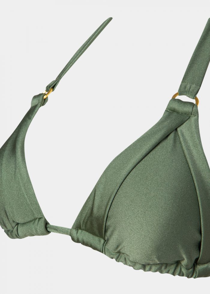 Capri Bikini Top - Olive Dacron - Image 2