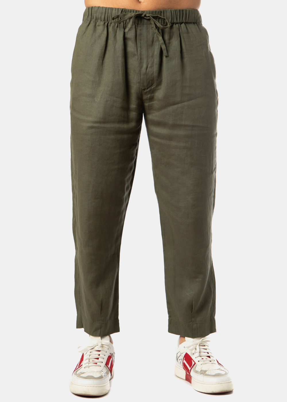 100% Linen Khaki Pants 100% Linen Khaki Pants - Image 1