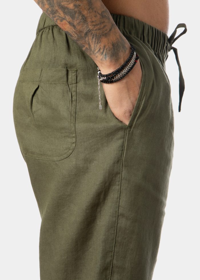 100% Linen Khaki Pants - Image 3