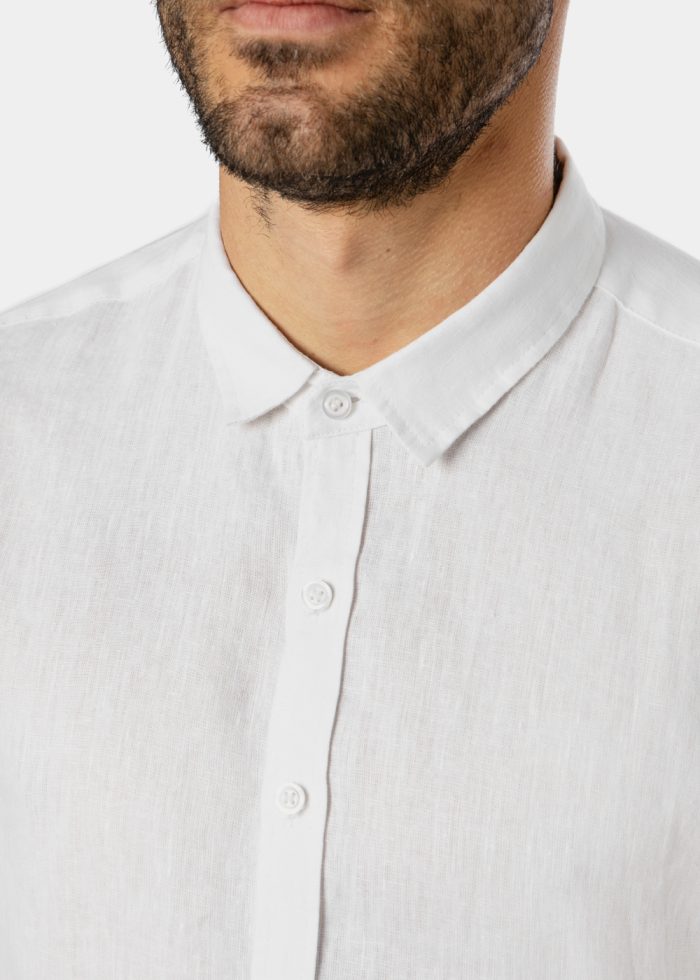 100% Cotton Dusty Blue Shirt - Image 6