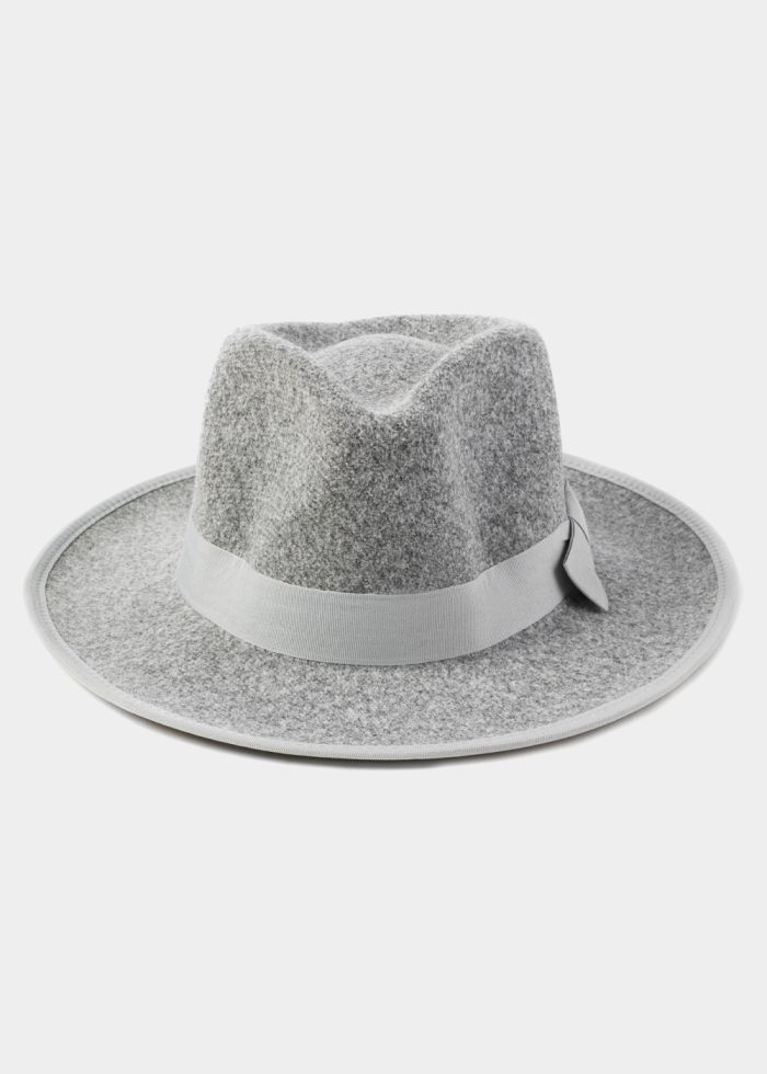 Grey Winter Hat w/ Grey Hatband - Image 2