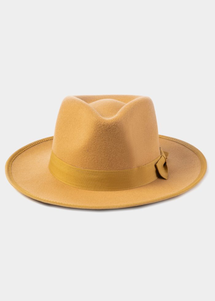 Camel Winter Hat w/ Camel Hatband - Image 2