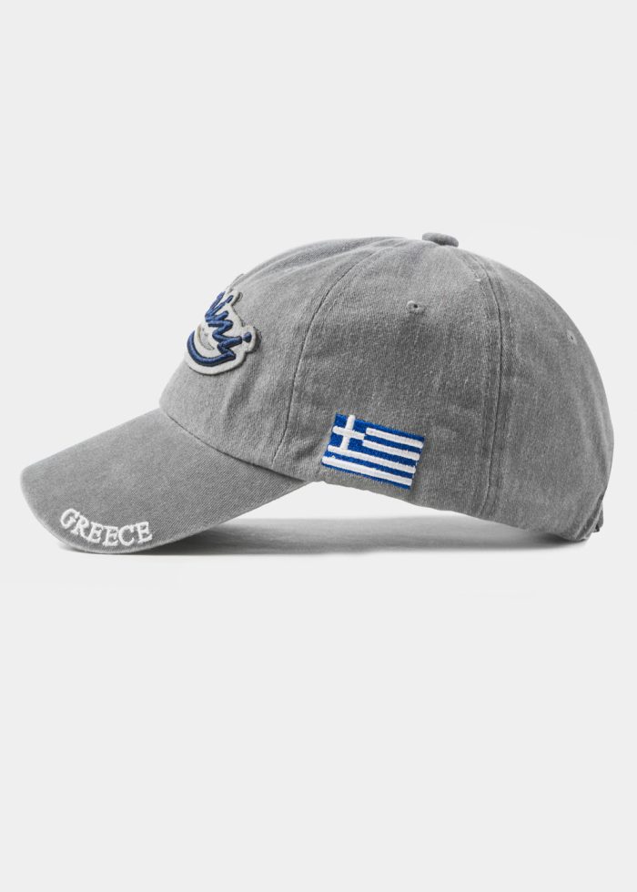Santorini Washed Grey w/ Greek Flag 2 - Image 2