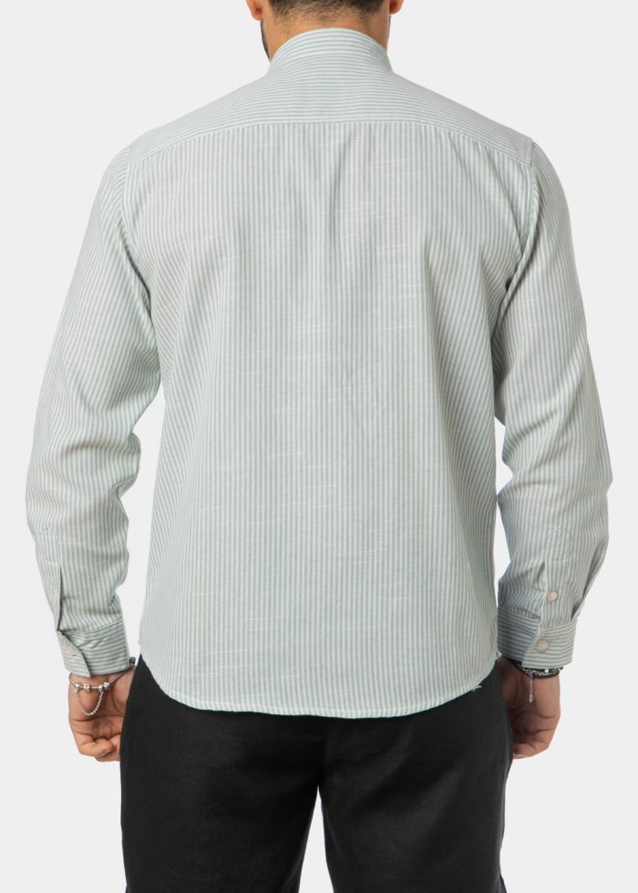 Green Striped Classic Shirt - Image 2