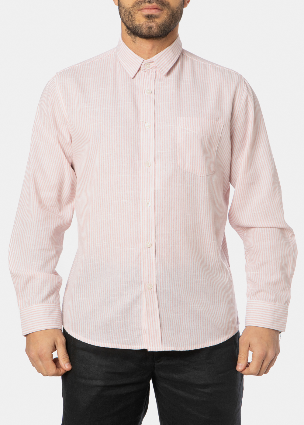 Pink Striped Classic Shirt Pink Striped Classic Shirt - Image 1