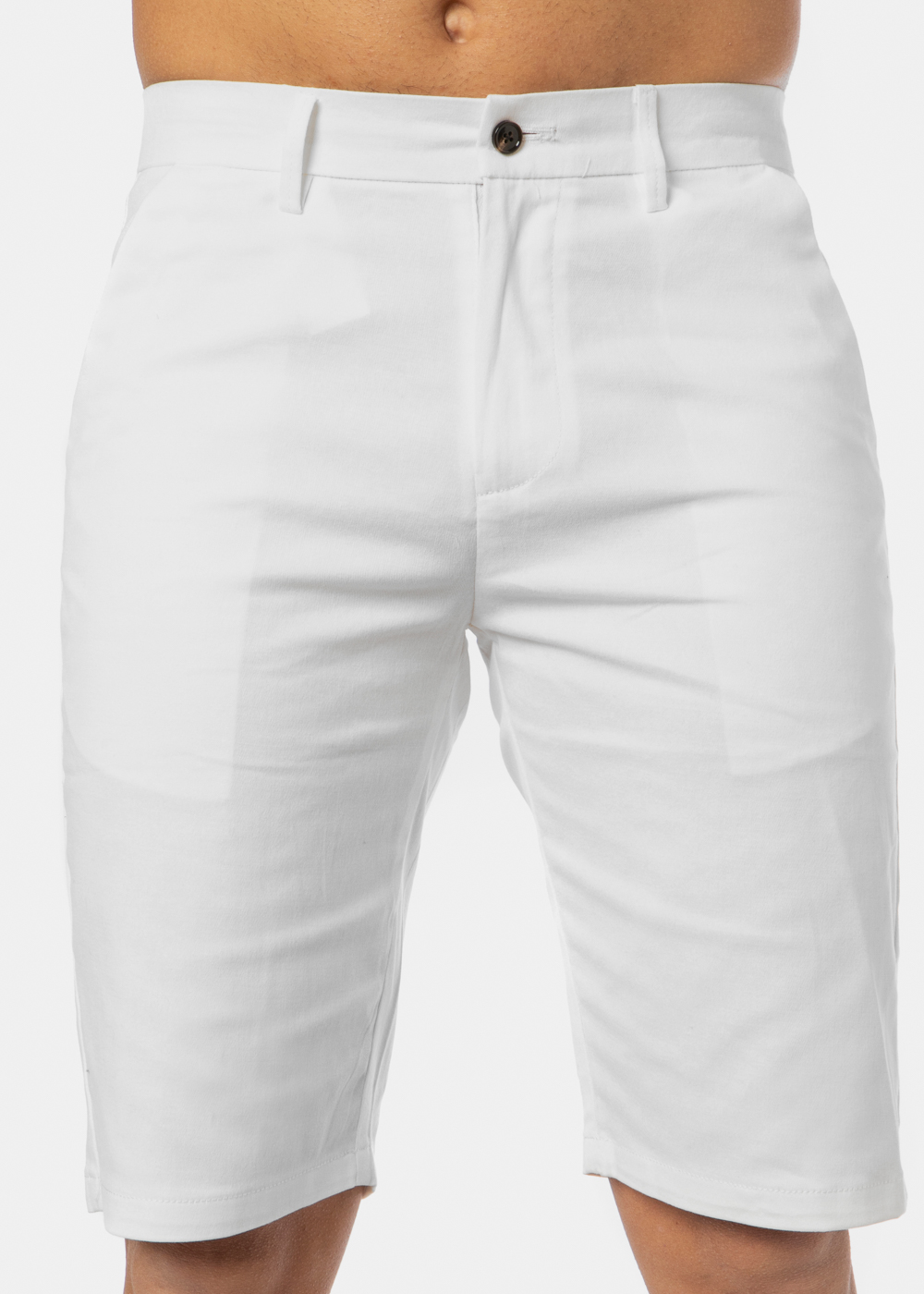 White Cotton Shorts White Cotton Shorts - Image 1