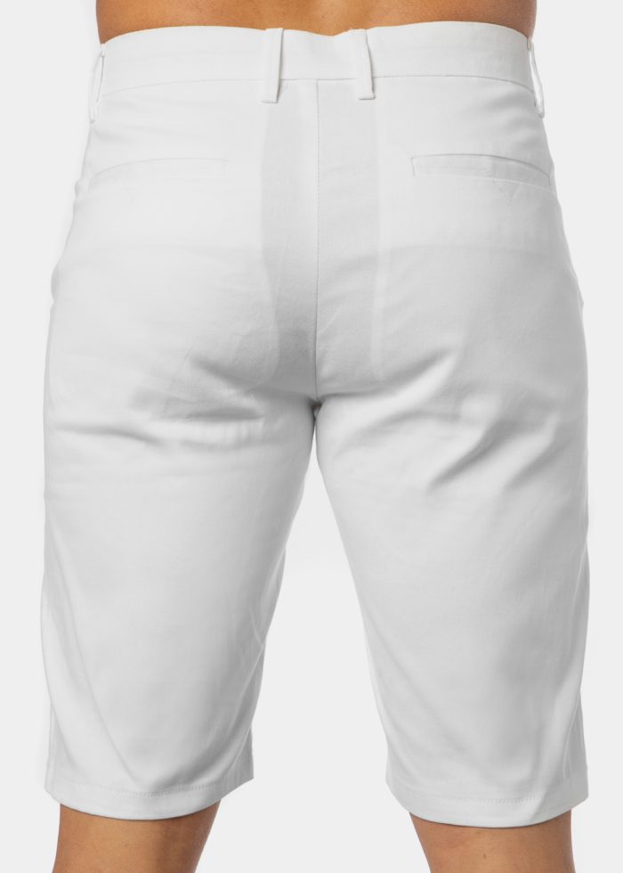 White Cotton Shorts - Image 3