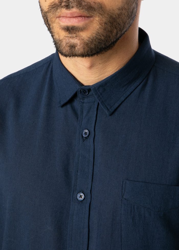 Navy Blue Classic Shirt - Image 3