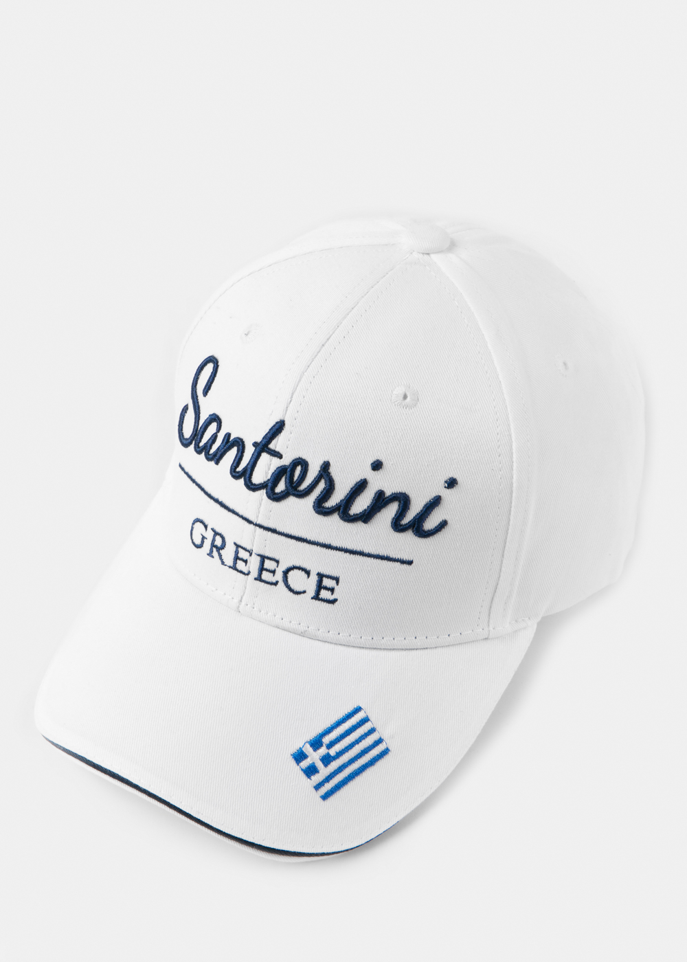 Santorini White w/ Greek Flag Santorini White w/ Greek Flag - Image 1