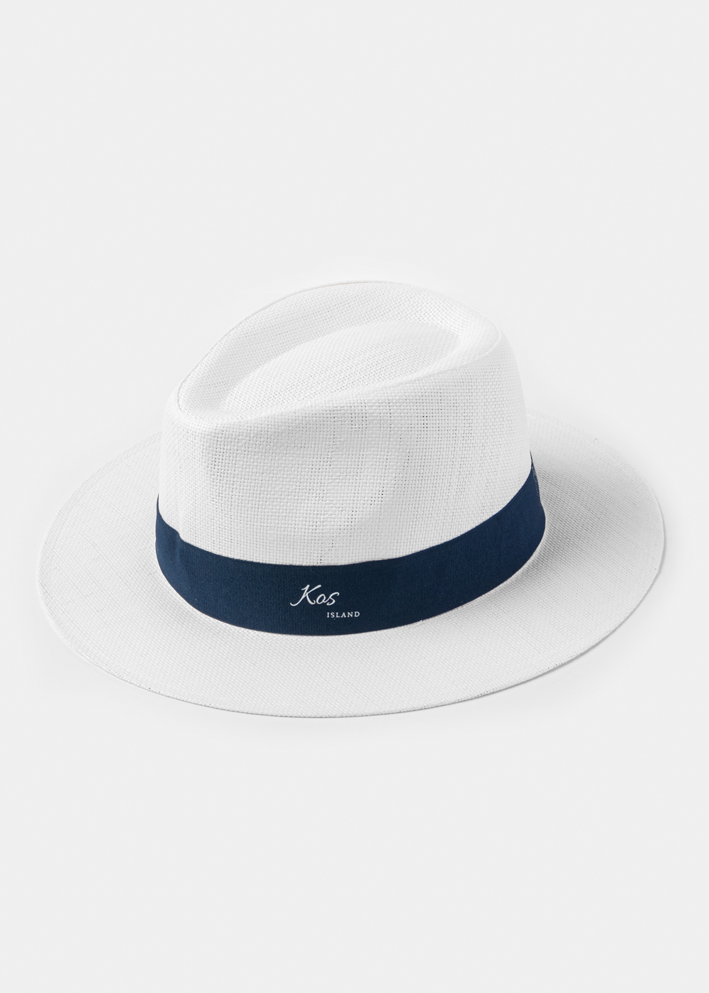 White "Kos" Panama Style Hat White "Kos" Panama Style Hat - Image 1